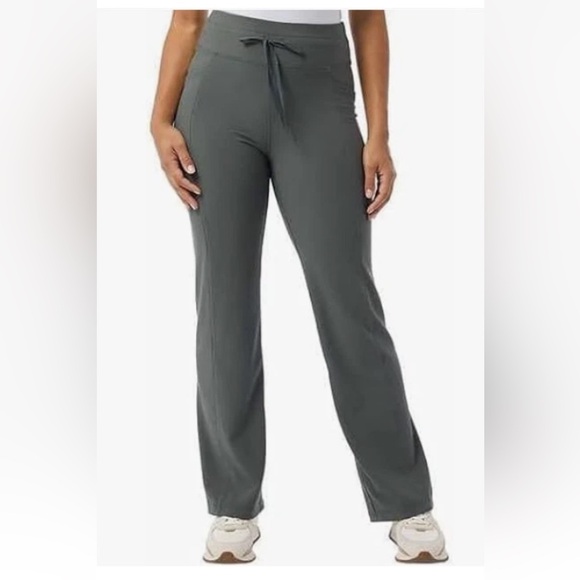 NWT 32 Degrees Women's Flare Pant mini rib with pockets S - Picture 1 of 5